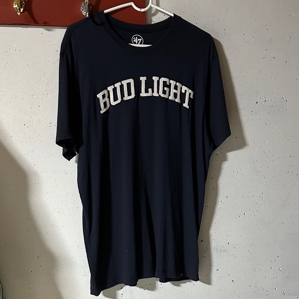 Budweiser Bud Light Navy Blue Men's Short Sleeve Tee